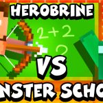 Herobrine Vs Monster School